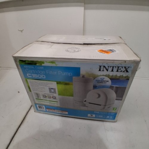 INTEX C1500 KRYSTAL CLEAR CARTRIDGE FILTER PUMP FOR ABOVE GROUND POOLS - 1500GPH PUMP FLOW RATE - WHITE (MODEL: FP635 / 26635EG) image 5