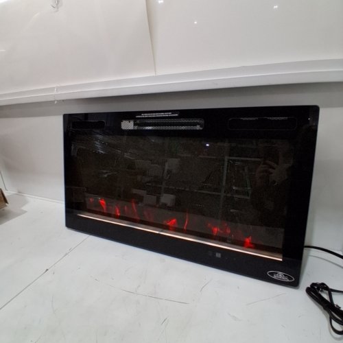 ACTIVE FLAME METAL WALL MOUNT/FREE STANDING MIRAGE 2-ELECTRIC FIREPLACE - 36" - BLACK (MODEL: EF10260) image 2
