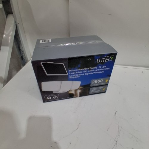 LUTEC SOLAR POWERED LED MOTION SENSOR LIGHT - 2500LM - WHITE (MODEL: 1806398) image 5