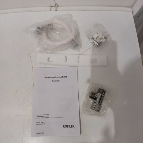 KOHLER PURETIDE ELONGATED MANUAL BIDET TOILET SEAT WITH QUIET-CLOSE LID & ADJUSTABLE SPRAY PRESSURE / POSITION - WHITE (MODEL: K-76923-0) image 6