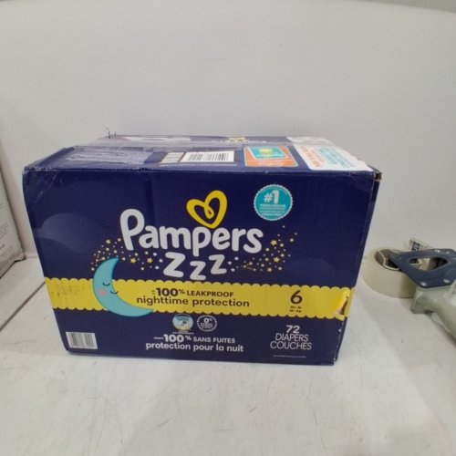 72PK PAMPERS SWADDLERS OVERNIGHT DISPOSABLE BABY DIAPERS - SIZE 6 image 3
