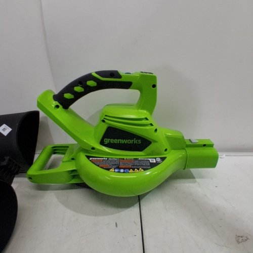 GREENWORKS 2-SPEED LEAF BLOWER/VACUUM *TOOL ONLY*- 375CFM/230MPH - 40V- GREEN/BLACK (MODEL: BVF443) image 4