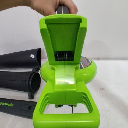 GREENWORKS 2-SPEED LEAF BLOWER/VACUUM *TOOL ONLY*- 375CFM/230MPH - 40V- GREEN/BLACK (MODEL: BVF443) image 5