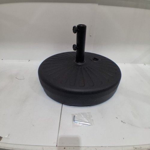 UMBRELLA BASE STAND, FILLABLE WITH WATER OR SAND - 22" - BLACK (ITEM: B88028C) image 3