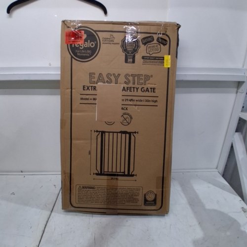 REGALO EASY STEP EXTRA WIDE SAFETY GATE - 29-49" X 30" - BLACK (MODEL: 1164 EB DS) image 4