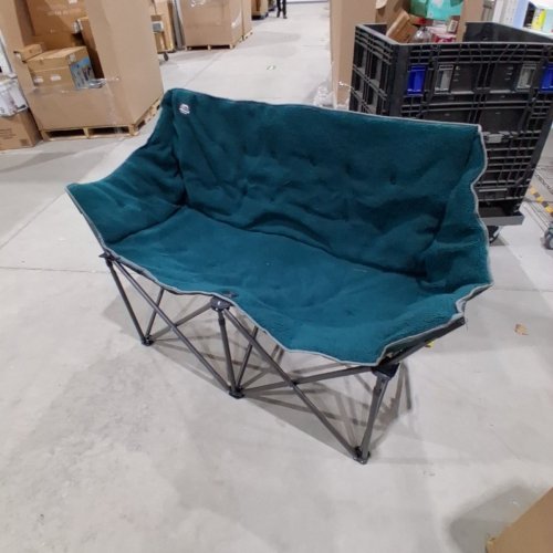 LANMOUNTAIN OVERSIZED FOLDING DOUBLE CAMPING LOVESEAT - 600LBS - GREEN image 2