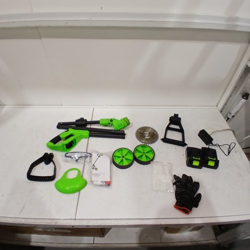 CORDLESS GRASS TRIMMER KIT WITH ACCESSORIES - 21 V - GREEN image 3