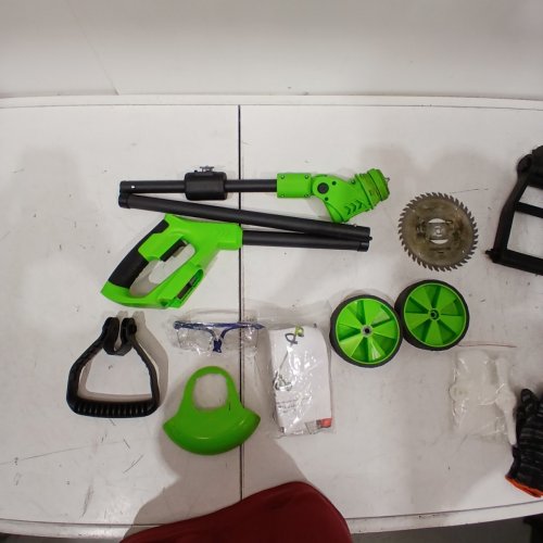 CORDLESS GRASS TRIMMER KIT WITH ACCESSORIES - 21 V - GREEN image 4