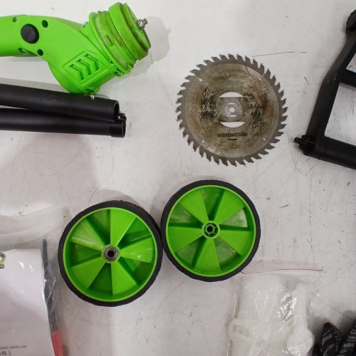CORDLESS GRASS TRIMMER KIT WITH ACCESSORIES - 21 V - GREEN image 5