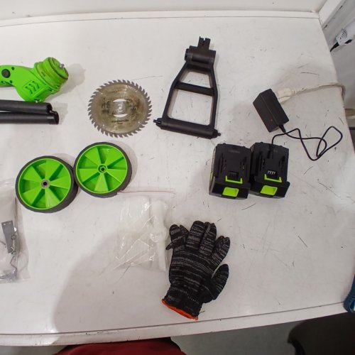 CORDLESS GRASS TRIMMER KIT WITH ACCESSORIES - 21 V - GREEN image 10