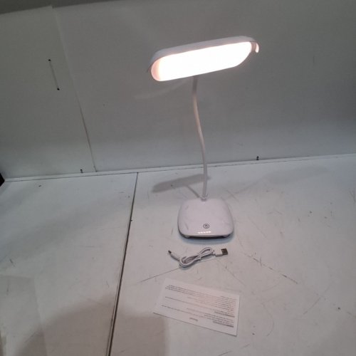 MAYTHANK LED RECHARGEABLE CORDLESS GOOSENECK DESK LAMP - 4200 MAH - WHITE (MODEL: L03) image 3
