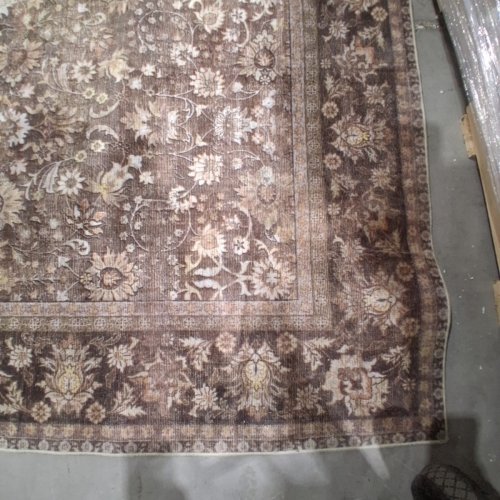 HUGEAR VINTAGE SOFT WASHABLE AREA RUG - 6FT X 9FT - BRICK RED image 4