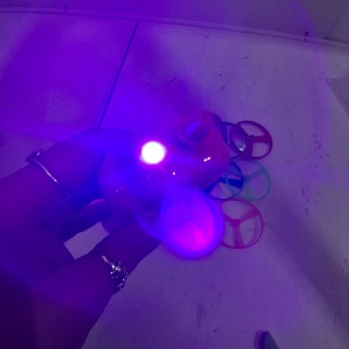 9PC RECHARGEABLE FLYING DISC CAT TOY - MULTI-COLOUR image 2