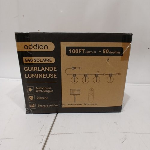 ADDLON OUTDOOR WATERPROOF STRING LIGHTS WITH REMOTE - 100FT - BLACK (MODEL: ADDLON-100) image 4