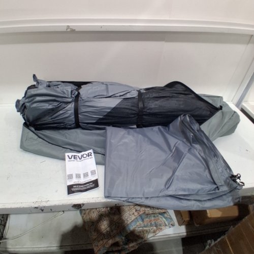 POP UP 6-SIDED GAZEBO HOUSE TENT WITH SCREEN WALLS - 12FT X 12FT - GRAY - (MODEL: FY12X12 SMOKY GRAY-6) image 2