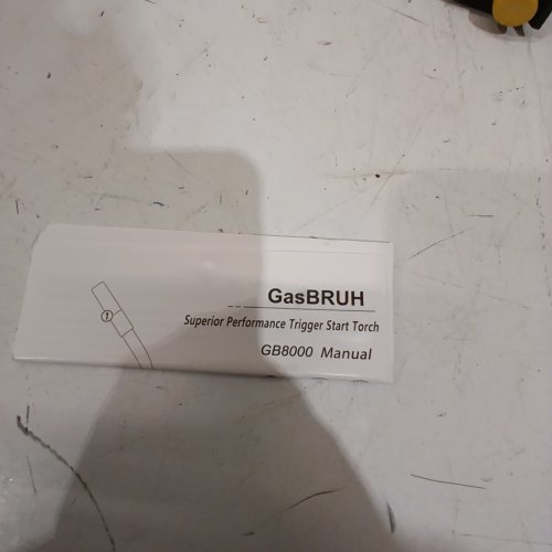 GASBRUH HIGH INTENSITY PROPANE TORCH HEAD WITH IGNITER - BLACK - (MODEL:GB8000) image 2