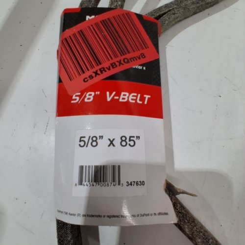 MAXPOWER PREMIUM V-BELT - 5/8" X 85" - BLACK (MODEL: 347630) image 2