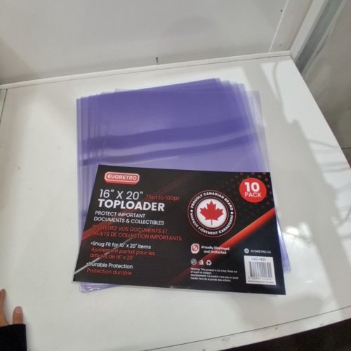 10PK EVORETRO TOPLOADER - 16" X 20" - CLEAR (MODEL: EVO-1621) image 3