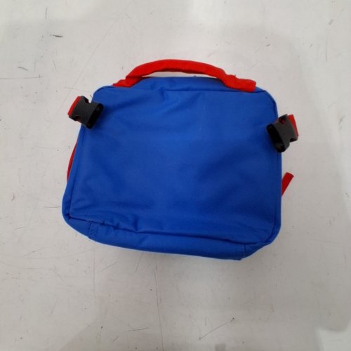MARVEL SPIDER-MAN INSULATED LUNCH BAG - 9.5" X 8" X 2.5" - RED/BLUE image 3