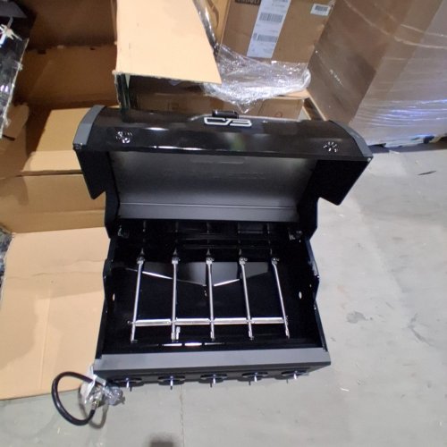 CHARBOIL PERFORMANCE SERIES FLAVORMAX 5 BURNER GAS GRILL CABINET WITH SIDE BURNER AND 12" GRIDDLE - 47000BTU - BLACK (MODEL:50644741) image 3