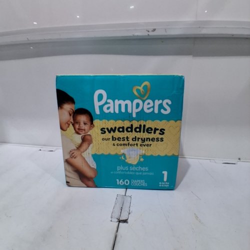 160PK PAMPERS SWADDLERS DIAPERS - SIZE 1 image 3