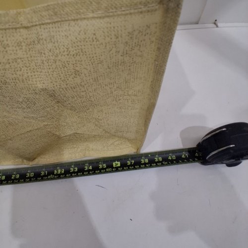 HANGING FABRIC STORAGE ORGANIZER - 38" X 10" - BEIGE image 3