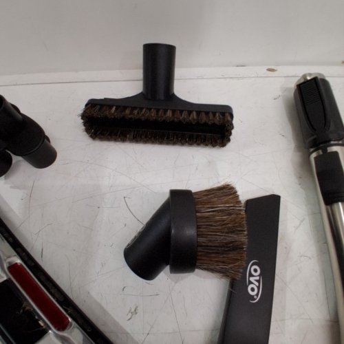 7PC OVO 35FT CENTRAL VACCUM TUBE AND DELUXE KIT W/ BRUSH HEAD ATTACHMENTS, BAG AND BRACKET. image 5