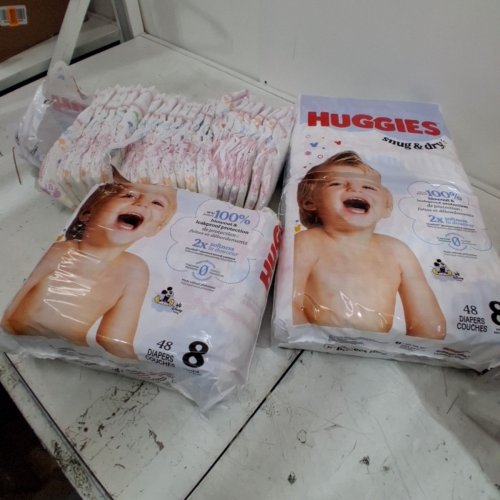 96PK HUGGIES SNUG AND DRY WITH BLOWOUT AND LEAKPROOF PROTECTION - SIZE 8 image 2
