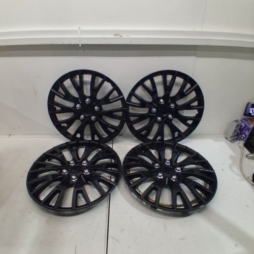 4PK HUBCAPS WHEEL COVERS FOR VARIOUS MODELS - 18" - BLACK (MODEL: T-R16-7) image 3