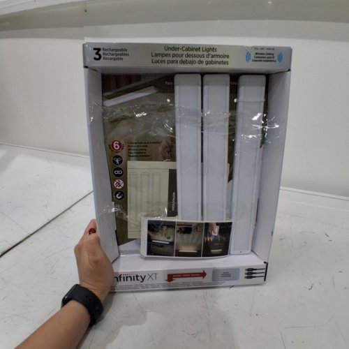 3PK INFINITY X1 REMOTE CONTROL RECHARGABLE MOTION ACTIVATED WIRELESS UNDERCABINET LIGHTS WITH MAGNETIC MOUNTING - 200LM - WHITE (MODEL: 1938108) image 6