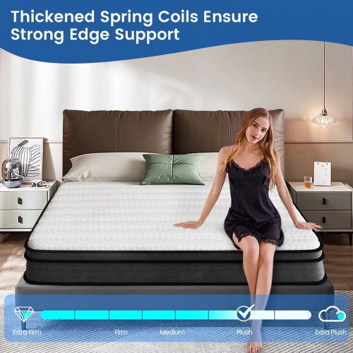 CY MEMORY FOAM INNERSPRING HYBRID MATTRESS - 12" - KING (MODEL: WM-SEA-012 K) image 5