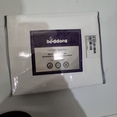 4PC BEDDORA MICROFIBRE SHEET SET - DOUBLE - WHITE image 2