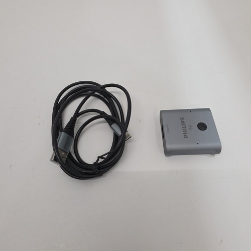 PHILIPS 2 DEVICE HDMI SWITCH SPLITTER - SUPPORTS HD DOLBY 7.1 SURROUND SOUND - 8K @ 60HZ, 4K @ 120HZ - GREY (MODEL: SWV9173GR/37) image 2