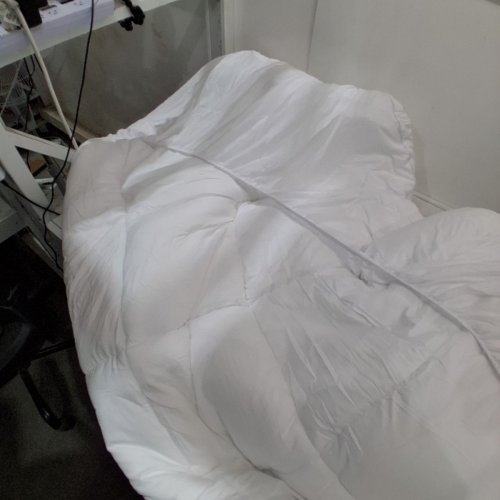 PILLOW TOP QUILTED MATTRESS TOPPER PAD - KING (78" X 80") - WHITE image 2
