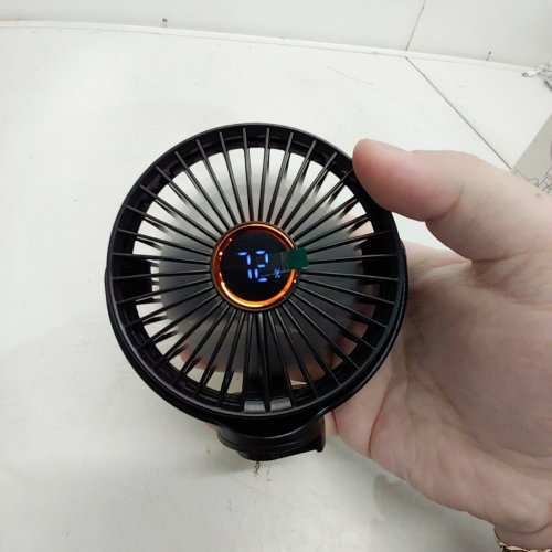 PORTABLE STROLLER CLIP ON FAN WITH LED DISPLAY - BLACK (MODEL: M25) image 2