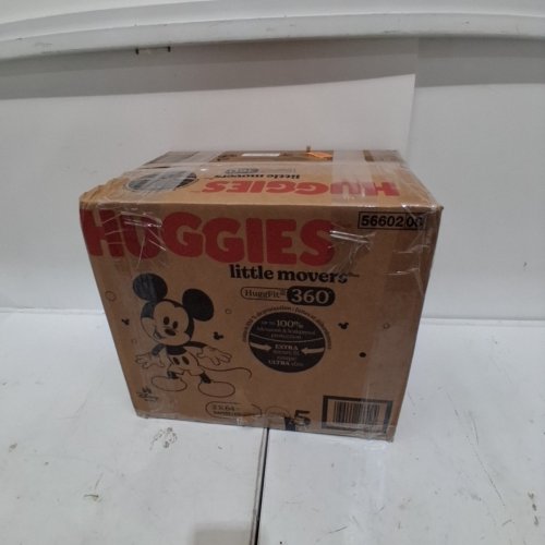 128PK BABY DISNEY HUGGIES LITTLE MOVERS HUGGFIT 360 DIAPERS - SIZE 5 - MICKEY MOUSE image 3
