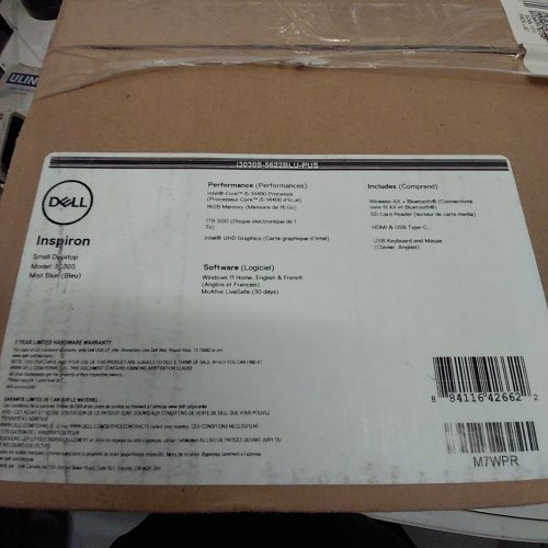 DELL INSPIRON 3030S SMALL DESKTOP COMBO - INTEL CORE I5 14400 PROCESSOR, 16GB DDR5 RAM, 1TB NVME SSD, WIFI, BLUETOOTH, WINDOWS 11 HOME, WITH MOUSE AND KEYBOARD (MODEL: D17S) image 2