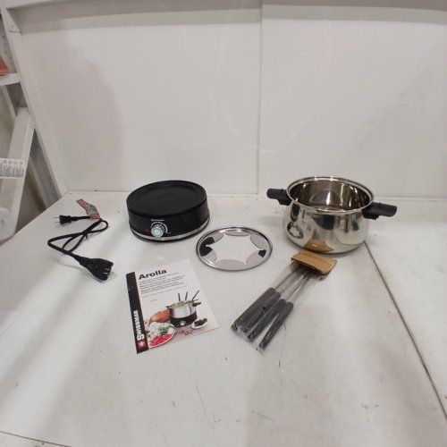10PC SWISSMAR AROLLA ELECTRIC FONDUE SET-2.1Q-STAINLESS STEEL-(MODEL:FE1019) image 3