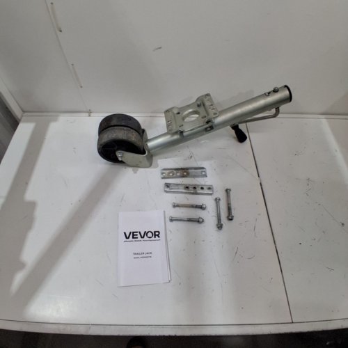 VEVOR HEAVY DUTY SWIVEL BOAT TRAILER JACK WITH WHEEL - 12" LIFT/2000LBS LOAD CAPACITY - SILVER (MODEL: HS2000STW) image 2