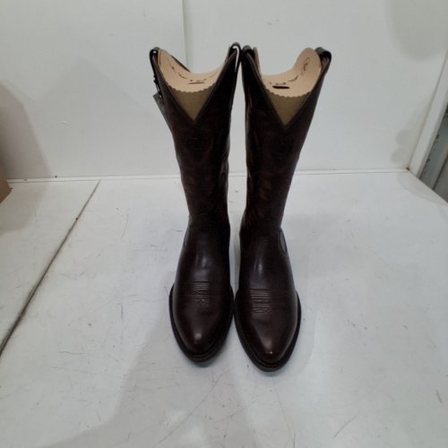 MEN'S ARIAT HERITAGE WESTERN R TOE BOOTS - SIZE 8.5D MEDIUM - BURNISHED CHOCOLATE (STYLE: 10061279) image 7