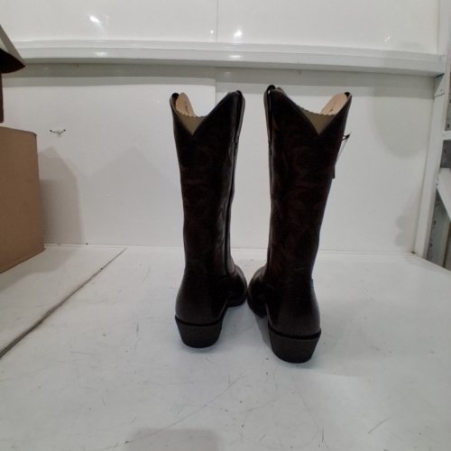 MEN'S ARIAT HERITAGE WESTERN R TOE BOOTS - SIZE 8.5D MEDIUM - BURNISHED CHOCOLATE (STYLE: 10061279) image 8