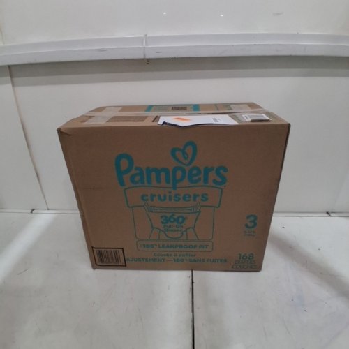 168PK PAMPERS CRUISERS DISPOSABLE BABY DIAPERS - SIZE 3 (16-28LBS) image 3