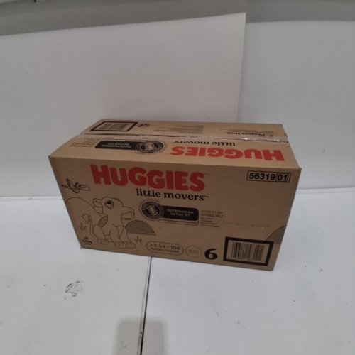 108PK HUGGIES LITTLE MOVERS DIAPERS - SIZE 6 image 2