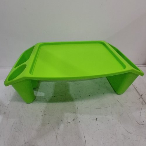 MINDREADER PORTABLE ACTIVITY TRAY WITH SIDE STORAGE LAP DESK - GREEN image 2