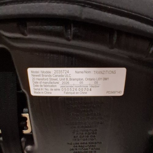 GRACO TRANZITIONS 3-IN-1 HARNESS/HIGHBACK/BACKLESS BOOSTER CAR SEAT - 100LBS MAX/CAP - PROOF/BLACK (MODEL: 2035724) image 2