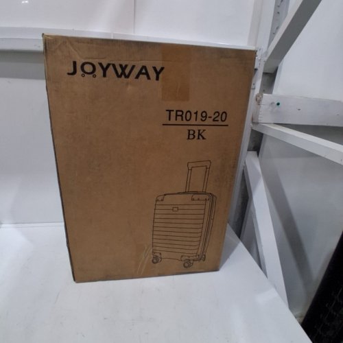 JOYWAY CARRY-ON LUGGAGE WITH METAL CORNER PROTECTORS, TSA LOCK, AND SPINNER WHEELS - 20" - BLACK (MODEL: TR019-20) image 3
