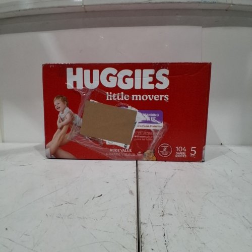 104PK HUGGIES LITTLE MOVERS DIAPERS - SIZE 5 image 3