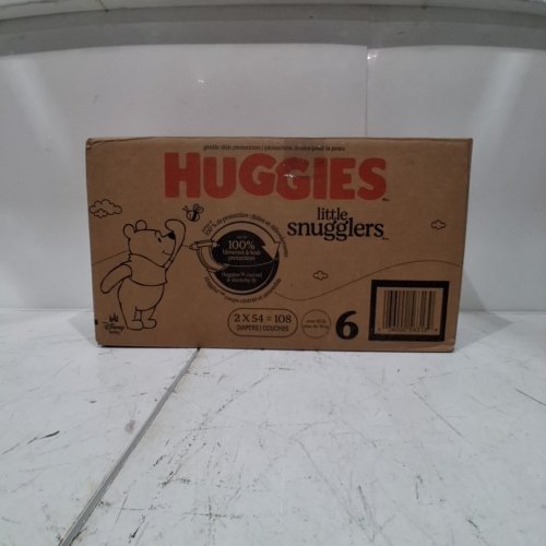 108PK HUGGIES LITTLE SNUGGLERS BABY DIAPERS - SIZE 6- DISNEY image 3