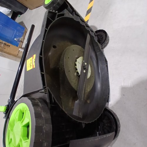 STEELITE CORDLESS LAWN MOWER WITH 2 20 V BATTERIES AND CHARGING STATION - 17" - BLACK / GREEN (MODEL: DG510) image 8