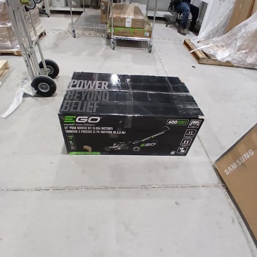 STEELITE CORDLESS LAWN MOWER WITH 2 20 V BATTERIES AND CHARGING STATION - 17" - BLACK / GREEN (MODEL: DG510) image 11